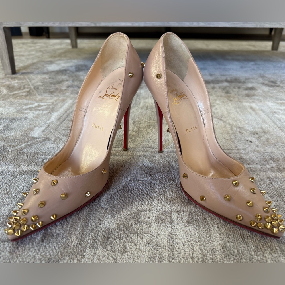 Authentic Studded Christian Louboutin So Kate Shoes